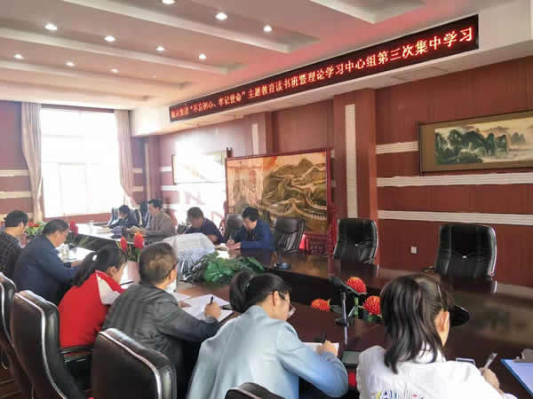 隴運(yùn)集團(tuán)公司召開“不忘初心、牢記使命”主題教育讀書班暨理論學(xué)習(xí)中心組第三次、第四次集中學(xué)習(xí)會(huì)議