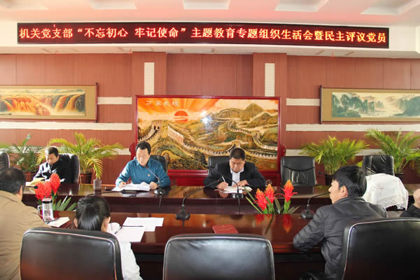 隴運(yùn)集團(tuán)公司機(jī)關(guān)黨支部召開“不忘初心、牢記使命”主題教育專題組織生活會(huì)和民主評(píng)議黨員會(huì)